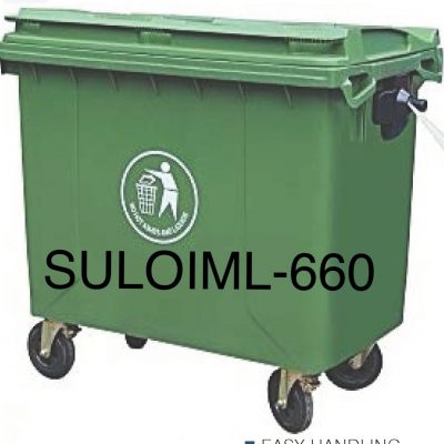 660L mobile garbage bin recycle bin dustbin waste bin ash can trash bin litter bin/120L tong sampah beroda kitar semula alam sekitar 3R bin