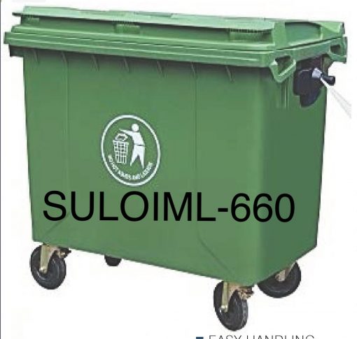 660L mobile garbage bin recycle bin dustbin waste bin ash can trash bin litter bin/120L tong sampah beroda kitar semula alam sekitar 3R bin
